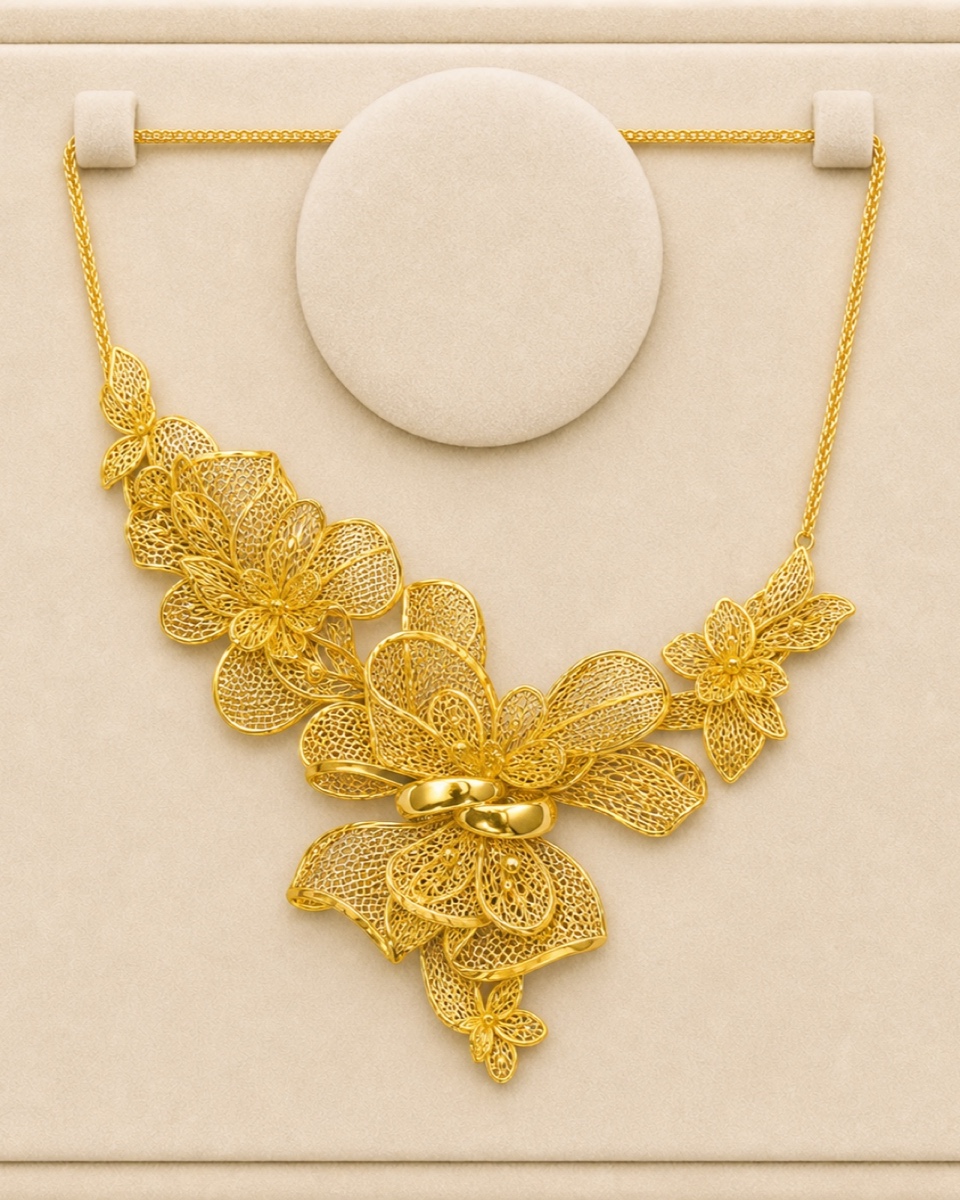 Style reference · Botanical filigree collar