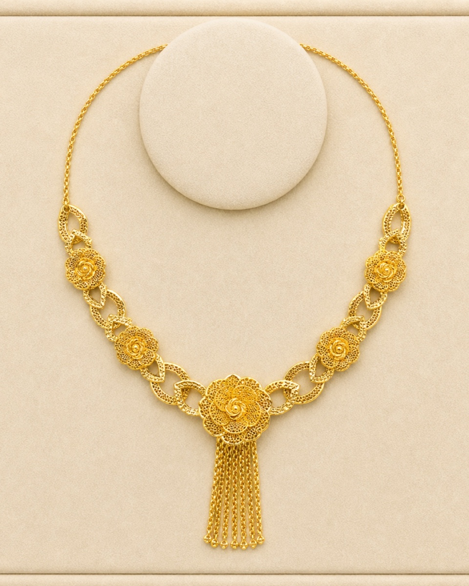 Style reference · Floral drop necklace