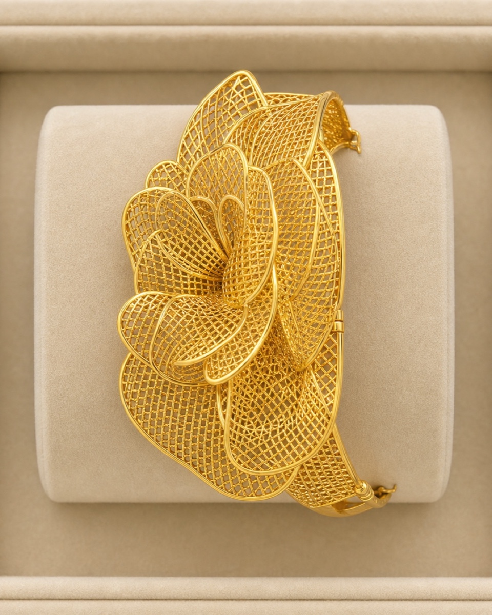 Style reference · Sculpted floral cuff